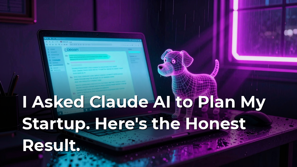 I Asked Claude AI to Plan My Startup. Here's the Honest Result.